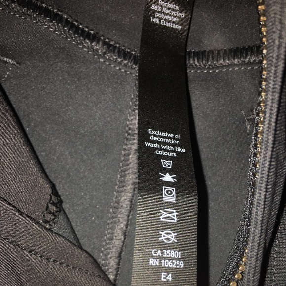 Inseam 33” Lululemon Grey Black (Stoney color?) 32” Waist ABC Pants Skinny - Picture 10 of 16